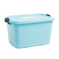 Boîte de rangement en plastique colorée avec poignée pour le stockage (SLSN001)